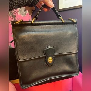 Vintage Black Coach Willis Bag 9927